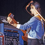 Frank Zappa with effects rack